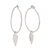 Sterling silver dangle earrings, 'Arrowhead Dance' - Modern Sterling Silver Dangle Earrings from India