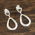 Sterling silver dangle earrings, 'Fantastic Creation' - Abstract Sterling Silver Dangle Earrings from India