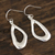Sterling silver dangle earrings, 'Beautiful Abstraction' - Abstract Sterling Silver Dangle Earrings Crafted in India