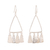 Sterling silver chandelier earrings, 'Triangle Dance' - Modern Triangular Sterling Silver Chandelier Earrings