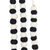 Wool felt garland, 'Sophisticated Strand' - Black and Ivory Wool Felt Garland from India