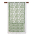 Block-printed silk scarf, 'Avocado Bouquet' - Block-Printed Avocado Floral Motif Silk Scarf from India