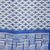 Blockgedruckter Seidenschal, 'Starry Fascination'. - Geometrischer Schal aus Lapis und elfenbeinfarbenem Seidenwickeltuch aus Indien
