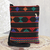 Cotton sling bag, 'Geometric Glory' - Geometric Cotton Sling in Black and Multicolor from India (image 2) thumbail