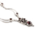 Garnet pendant necklace, 'Radiant Princess' - Natural Garnet Link Pendant Necklace from India (image 2d) thumbail