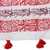 Block-printed cotton scarf, 'Stylish Charm' - Poppy and Maroon Block-Printed Cotton Wrap Scarf from India