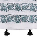 Block-printed cotton scarf, 'Bouquet Bliss' - Floral Block-Printed Cotton Wrap Scarf from India