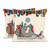 Embroidered cotton cushion covers, 'Playful Kitten' (pair) - Cotton Cushion Covers Embroidered with a Cat (Pair) (image 2a) thumbail