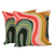 Fundas de cojines de algodón bordados, (par) - Fundas de cojines de algodón con bordados abstractos de colores (par)