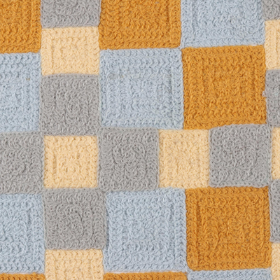 Bestickte Kissenbezüge aus Baumwolle, (Paar) - Quadratische bestickte Baumwollkissenbezüge aus Indien (Paar)