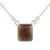 Smoky quartz pendant necklace, 'Deep Charm' - Smoky Quartz Pendant Necklace Crafted in India