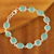 Chalcedony link bracelet, 'Dazzling Aqua Princess' - 31.5-Carat Aqua Blue Chalcedony Bracelet from India (image 2b) thumbail