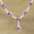 Amethyst pendant necklace, 'Regal Dazzle' - 24-Carat Amethyst Pendant Necklace from India (image 2) thumbail