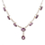 Amethyst pendant necklace, 'Regal Dazzle' - 24-Carat Amethyst Pendant Necklace from India thumbail