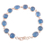 Chalcedony link bracelet, 'Dazzling Sky Princess' - 31.5-Carat French Blue Chalcedony Link Bracelet from India (image 2c) thumbail