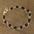 Smoky quartz link bracelet, 'Dazzling Princess' - 31.5-Carat Smoky Quartz Link Bracelet from India (image 2) thumbail