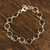 Smoky quartz link bracelet, 'Dazzling Princess' - 31.5-Carat Smoky Quartz Link Bracelet from India (image 2b) thumbail