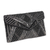 Beaded evening handbag, 'Gleaming Glamour' - Metallic and Black Beaded Evening Handbag from India