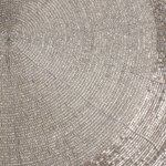 Glass beaded table set, 'Elegance in Silver' (12 pieces) - Glass Beaded Table Setting in Silver from India (12 Piece)