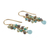 Gold plated chalcedony cluster earrings, 'Fruit of the Tropics' - Gold Plated Chalcedony Cluster Earrings from India (image 2c) thumbail