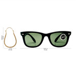 Gold plated sterling silver hoop earrings, 'Mystic Loops' - 22k Gold Plated Sterling Silver Hoop Earrings from India