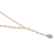 Vergoldete Chalceon-Y-Halskette - Vergoldete Chalcedon-Y-Halskette aus Indien