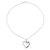 Multi-gemstone pendant necklace, 'Balanced Heart' - Heart-Shaped Multi-Gemstone Chakra Necklace from India