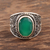 Men's onyx ring, 'Elite Green' - 6-Carat Men's Green Onyx Ring from India (image 2) thumbail