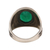 Men's onyx ring, 'Elite Green' - 6-Carat Men's Green Onyx Ring from India (image 2d) thumbail