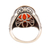 Onyx single-stone ring, 'Glistening Fire' - 14-Carat Red-Orange Onyx Single-Stone Ring from India (image 2d) thumbail