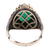 Onyx single-stone ring, 'Verdant Crown' - 6-Carat Green Onyx Single-Stone Ring from India