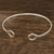 Manschettenarmband aus Sterlingsilber für Herren - Geometrisches Herren-Manschettenarmband aus Sterlingsilber aus Indien