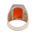 Men's carnelian ring, 'Red-Orange Obelisk' - Men's Natural Carnelian Ring Crafted in India (image 2d) thumbail
