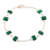 Onyx station bracelet, 'Alluring Forest' - 6.5-Carat Green Onyx Station Bracelet from India (image 2a) thumbail