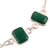 Onyx station bracelet, 'Alluring Forest' - 6.5-Carat Green Onyx Station Bracelet from India (image 2c) thumbail