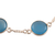 Chalcedony station bracelet, 'Shimmering Blue' - 21-Carat Blue Chalcedony Station Bracelet from India (image 2c) thumbail