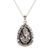 Sterling silver pendant necklace, 'Ganesha Egg' - Egg-Shaped Sterling Silver Ganesha Necklace from India