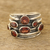 Garnet cocktail ring, 'Scarlet Passion' - Faceted Garnet Cocktail Ring from India (image 2c) thumbail