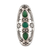 Onyx cocktail ring, 'Forest Dazzle' - Floral Green Onyx Cocktail Ring from India thumbail