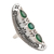 Onyx cocktail ring, 'Forest Dazzle' - Floral Green Onyx Cocktail Ring from India (image 2c) thumbail