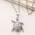 Collar colgante de plata esterlina - Collar con colgante de tortuga de plata esterlina de la India