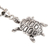 Sterling silver pendant necklace, 'Turtle Friend' - Sterling Silver Turtle Pendant Necklace from India (image 2c) thumbail