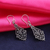 Sterling silver dangle earrings, 'Garden Gateway' - Openwork Sterling Silver Dangle Earrings Crafted in India (image 2) thumbail