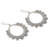 Sterling silver dangle earrings, 'Glamorous Petals' - Petal Pattern Sterling Silver Dangle Earrings from India (image 2d) thumbail