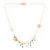 Gold plated multi-gemstone waterfall necklace, 'Rainbow Drizzle' - Gold Plated Multi-Gemstone Waterfall Necklace from India thumbail