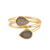 Gold plated labradorite wrap ring, 'Golden Aurora' - Gold Plated Labradorite Wrap Ring from India (image 2a) thumbail