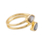 Gold plated labradorite wrap ring, 'Golden Aurora' - Gold Plated Labradorite Wrap Ring from India (image 2b) thumbail