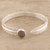 Labradorite cuff bracelet, 'Caressing Leaf' - Leafy Labradorite Cuff Bracelet from India (image 2) thumbail