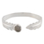 Labradorite cuff bracelet, 'Caressing Leaf' - Leafy Labradorite Cuff Bracelet from India thumbail
