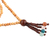 Halskette mit Anhänger aus Achat und Holzperlen - Bunte Achat- und Holzperlen-Anhänger-Halskette aus Indien